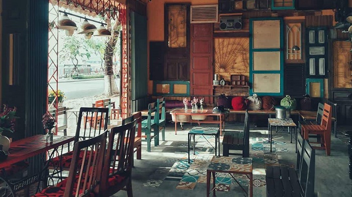 Mô hình quán cafe nhỏ theo hướng Vintage